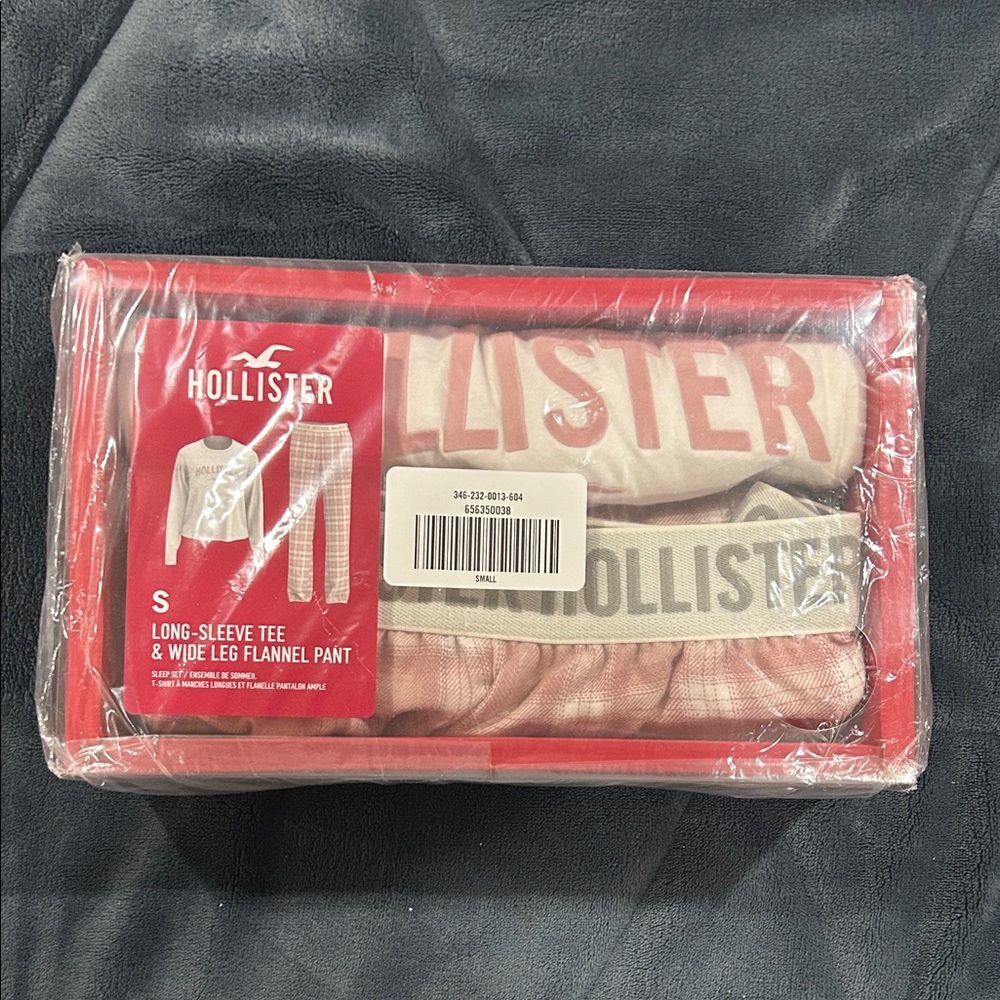 Hollister Red and Cream Pajama Set